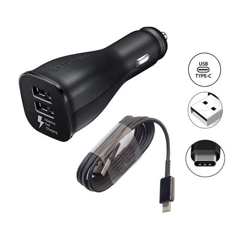 Car Charger Dual USB Port Micro/Type C